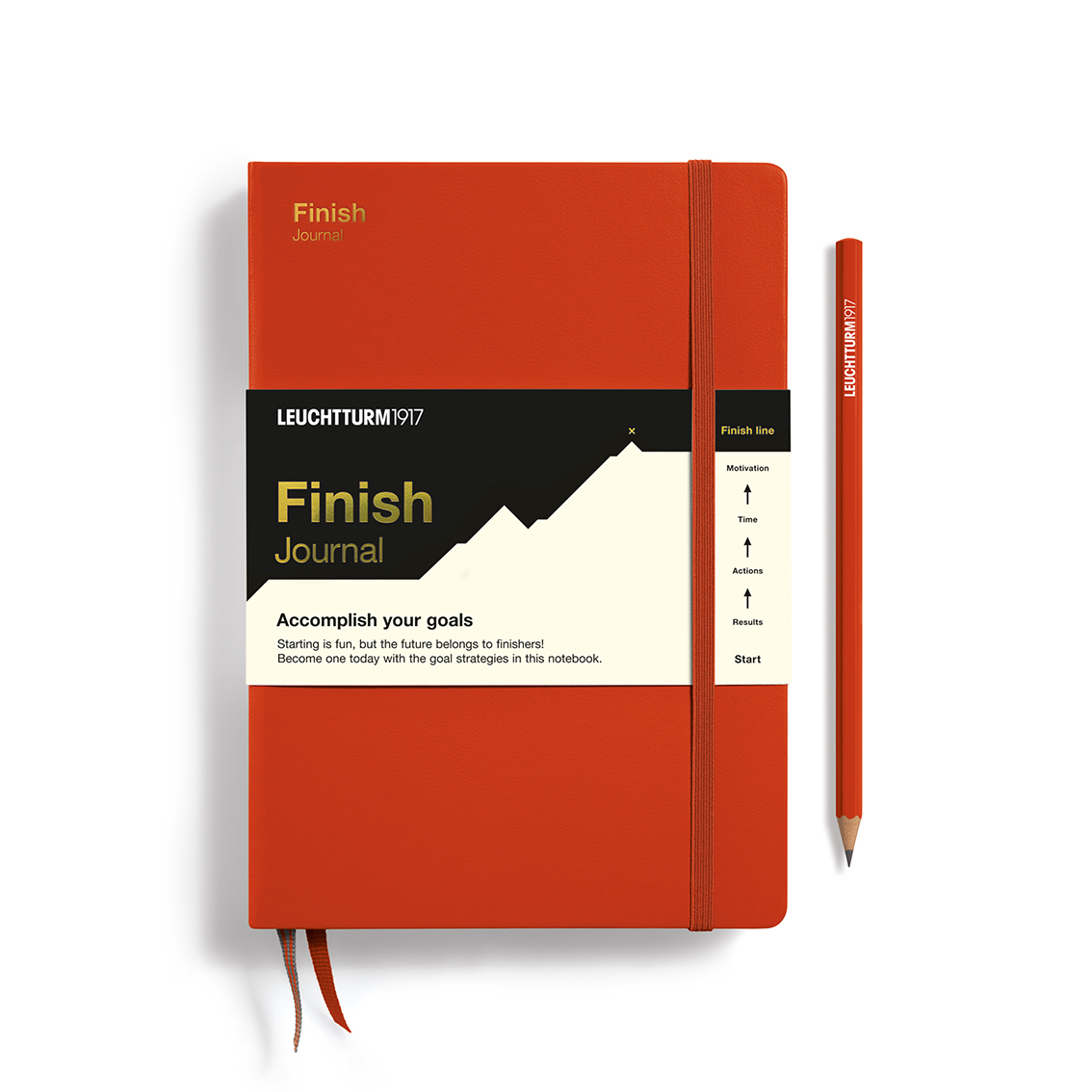 Finish Journal Medium (A5), Fox Red, Anglais