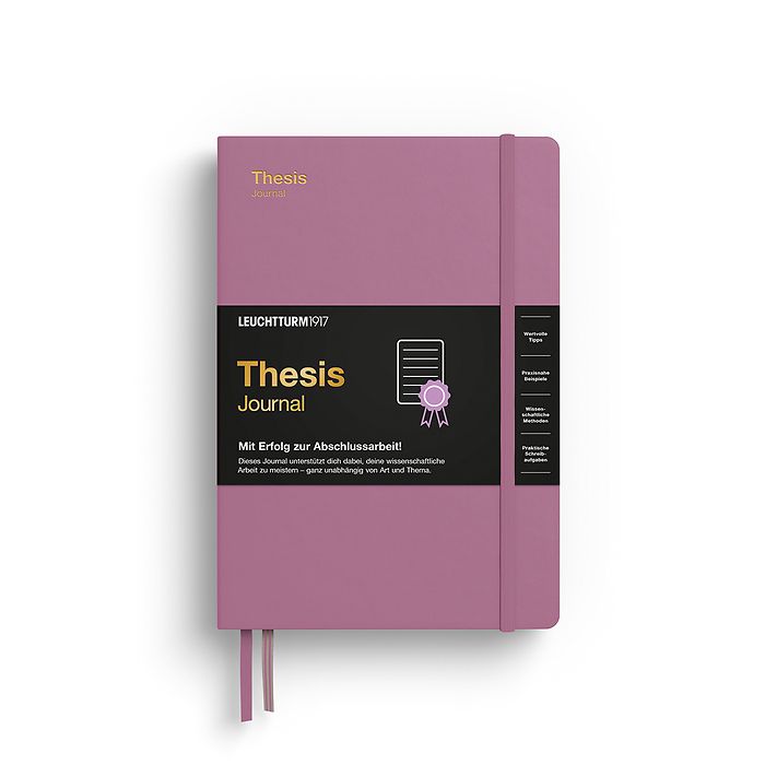 Thesis Journal Medium (A5), Hardcover, Dusty Rose, Allemand