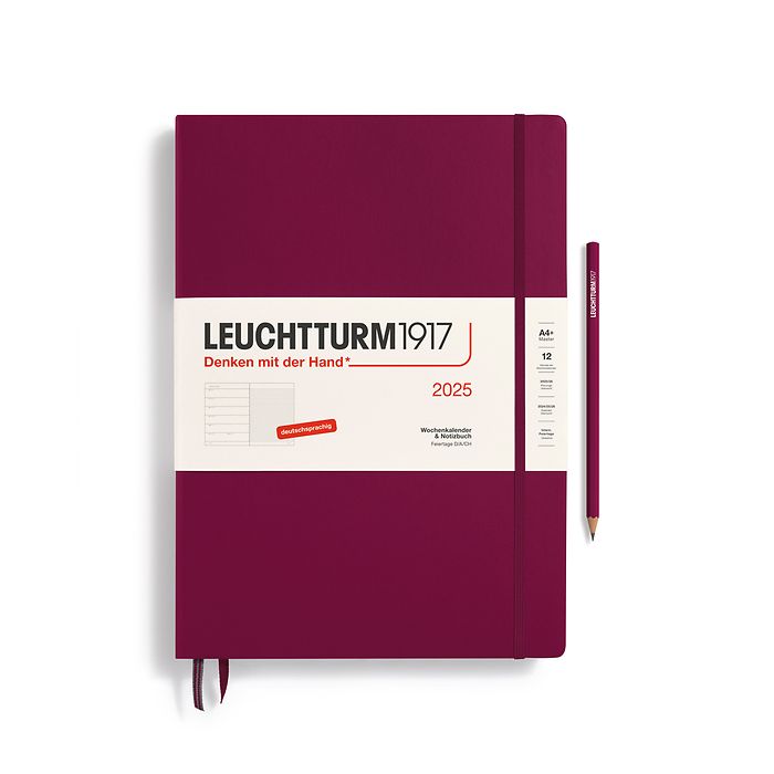 Agenda Semainier & Carnet Master (A4+) 2025, Port Red, Allemand