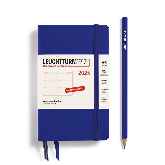 Agenda Semainier Pocket (A6) 2025, Ink, Allemand