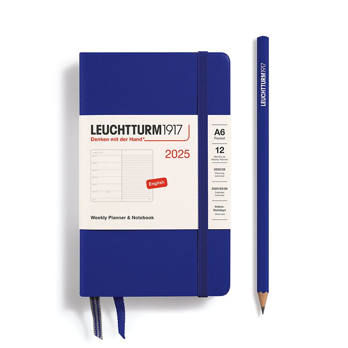 Agenda Semainier & Carnet Pocket (A6) 2025, Ink, Anglais