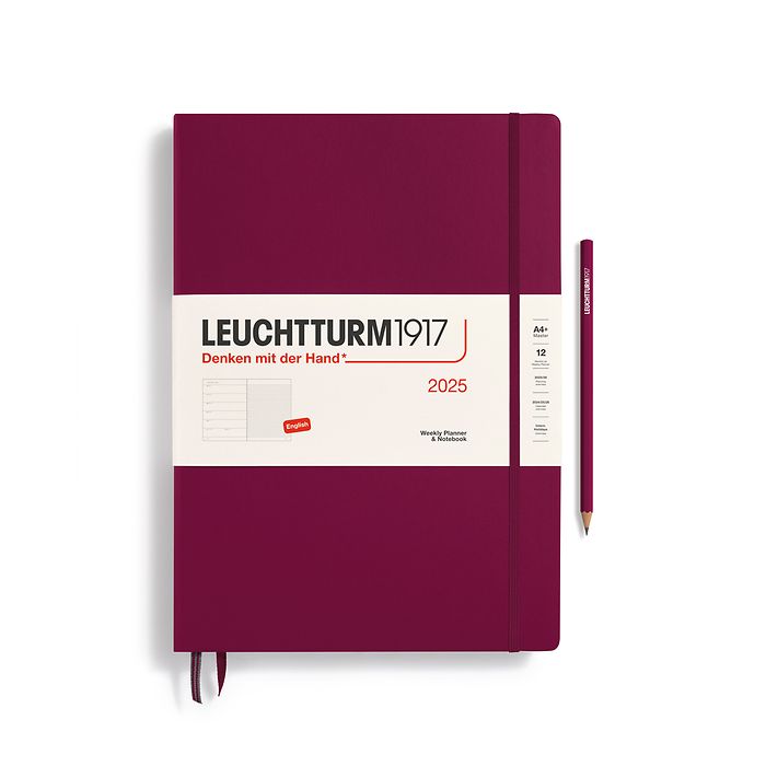 Agenda Semainier & Carnet Master (A4+) 2025, Port Red, Anglais