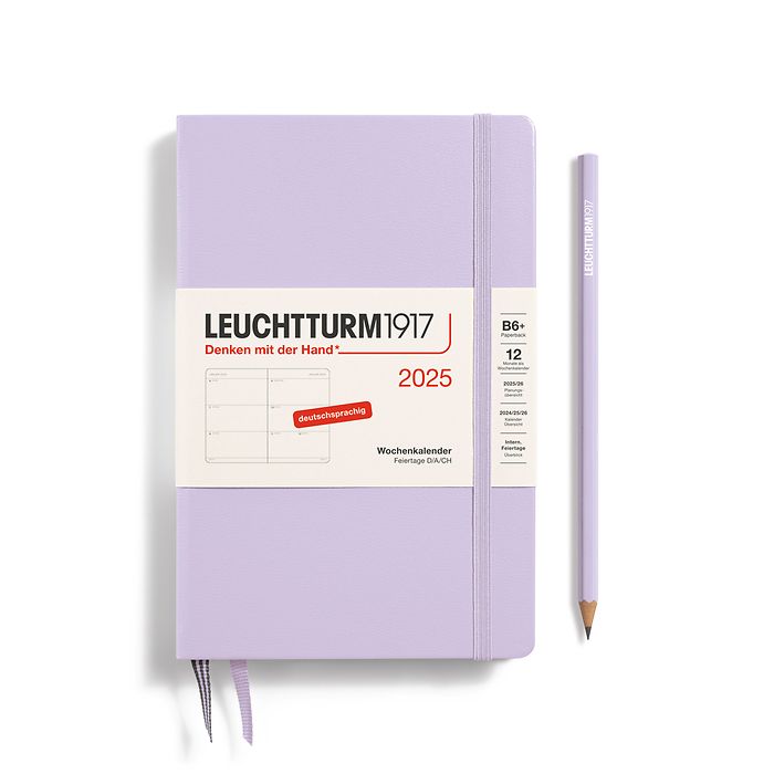 Agenda Semainier Paperback (B6+) 2025, Lilac, Allemand