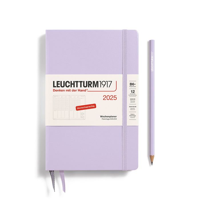 Planificateur Semainier Paperback (B6+) 2025, Lilac, Allemand